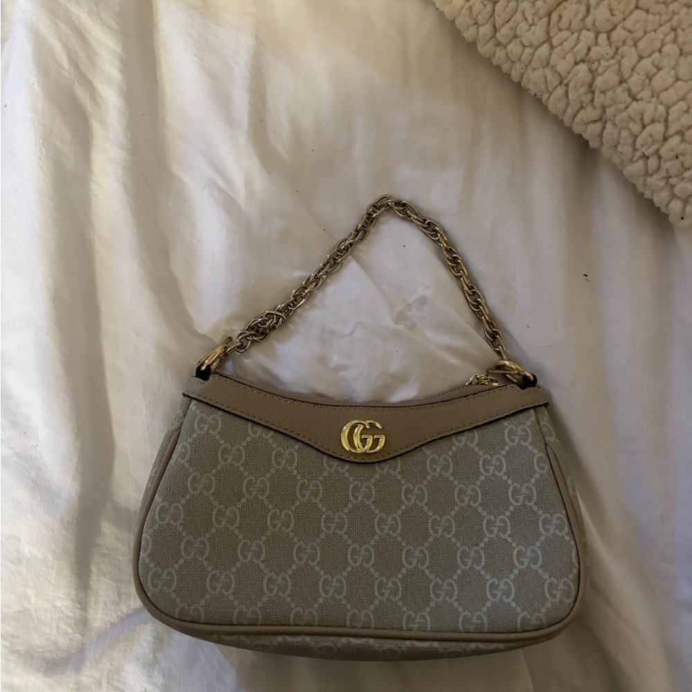 Gucci Beige and Tan Shoulder Bag